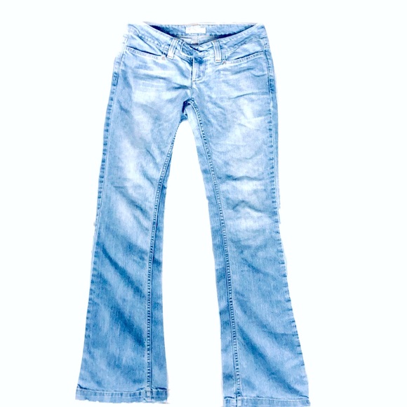 American Eagle LTD Blue Issue Patch Pocket Jeans 2